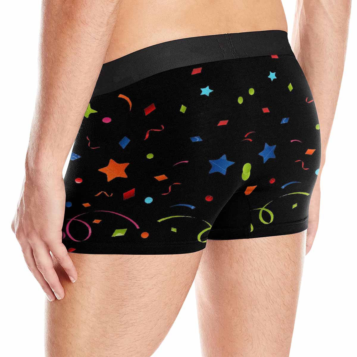 Custom Custom Face Birthday Theme Men's All-Over Print Boxer Briefs Gift for Boyfriend/Husband - YesCustom