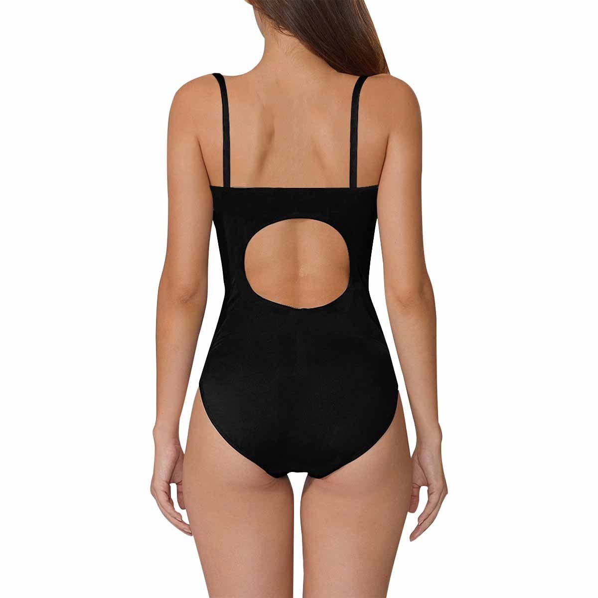 Custom Custom Face Black Lace Swimsuit Personalized Women's Slip One Piece Bathing Suit Honeymoons Party For Her - YesCustom