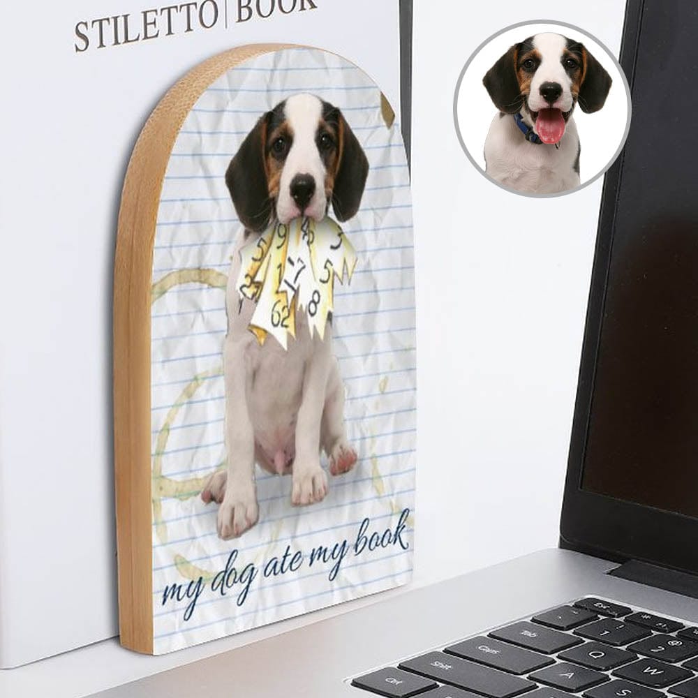 Custom Custom Face Bookends Bookshelf Holder for Students - YesCustom