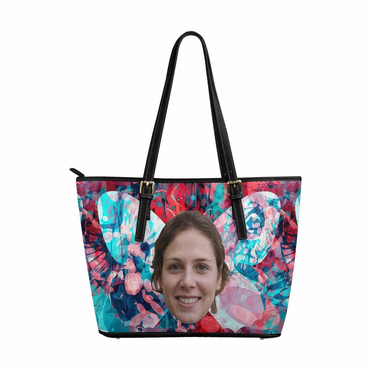 Custom Custom Face Butterfly Tote Bag - YesCustom