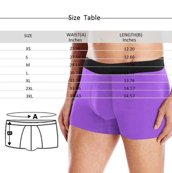 Custom Custom Face Christmas Crutch Men's All-Over Print Boxer Briefs Design Your Own Custom Underwear - YesCustom