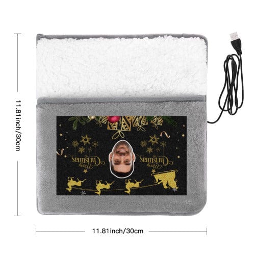 Custom Custom Face Christmas Elk Electric Heating Pad Foot Warmer - YesCustom