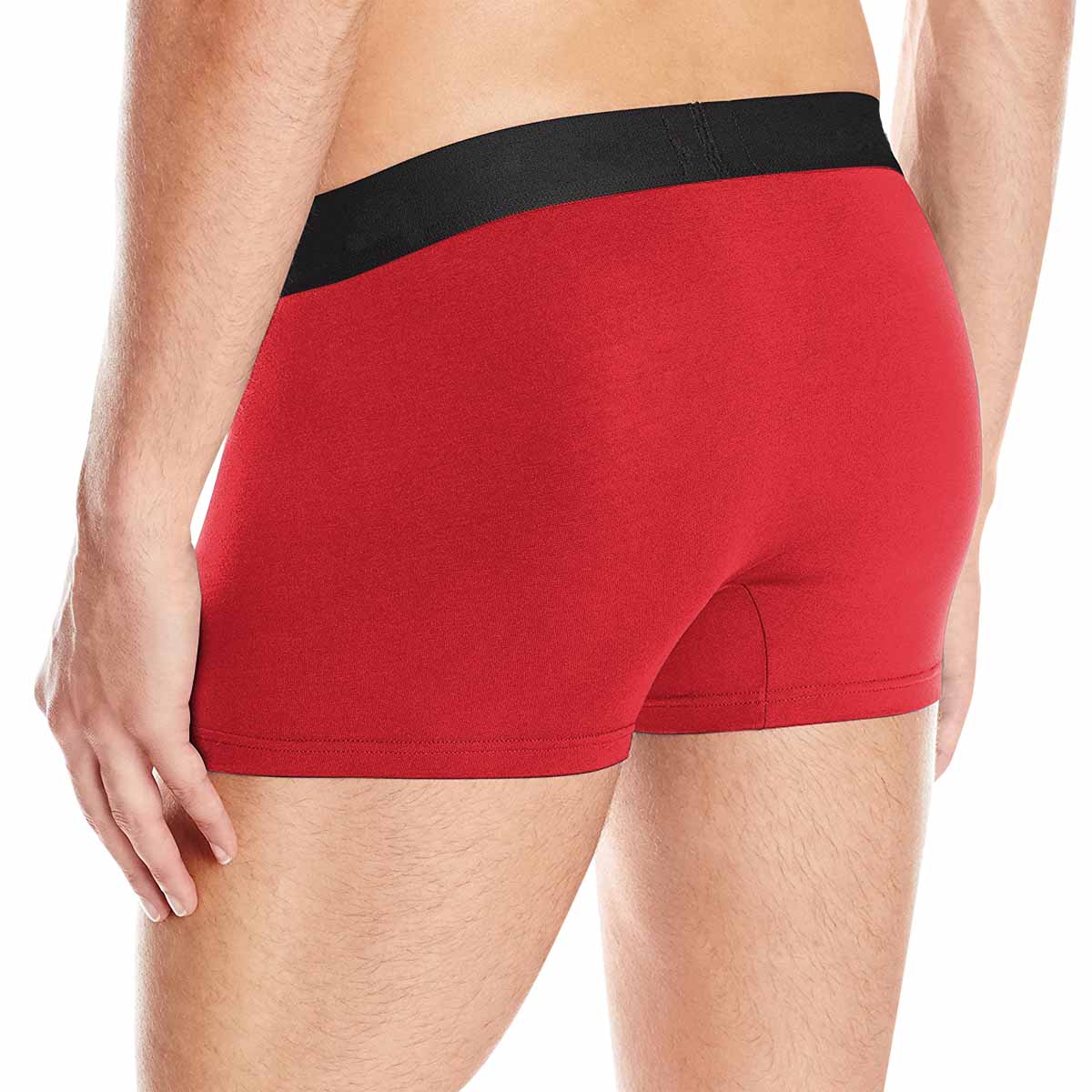 Custom Custom Face Christmas Hat Hot Dog Men's All-Over Print Boxer Briefs Create Your Own Underwear for Him - YesCustom
