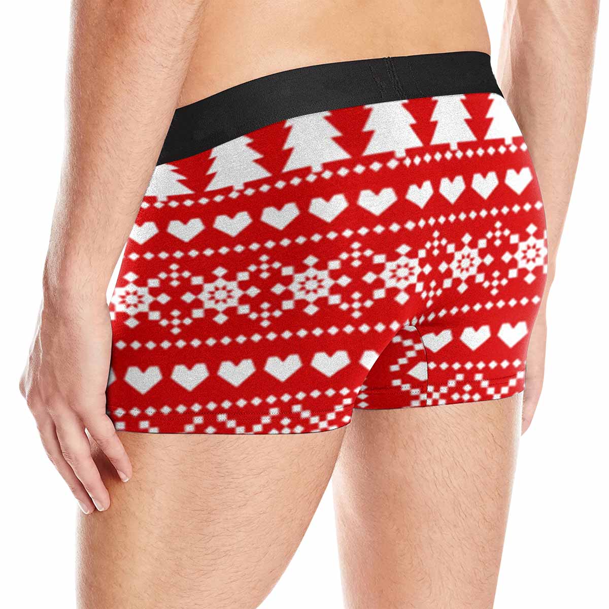 Custom Custom Face Christmas Rides Men's Boxer Briefs Print Your Own Personalized Underwear for Him - YesCustom