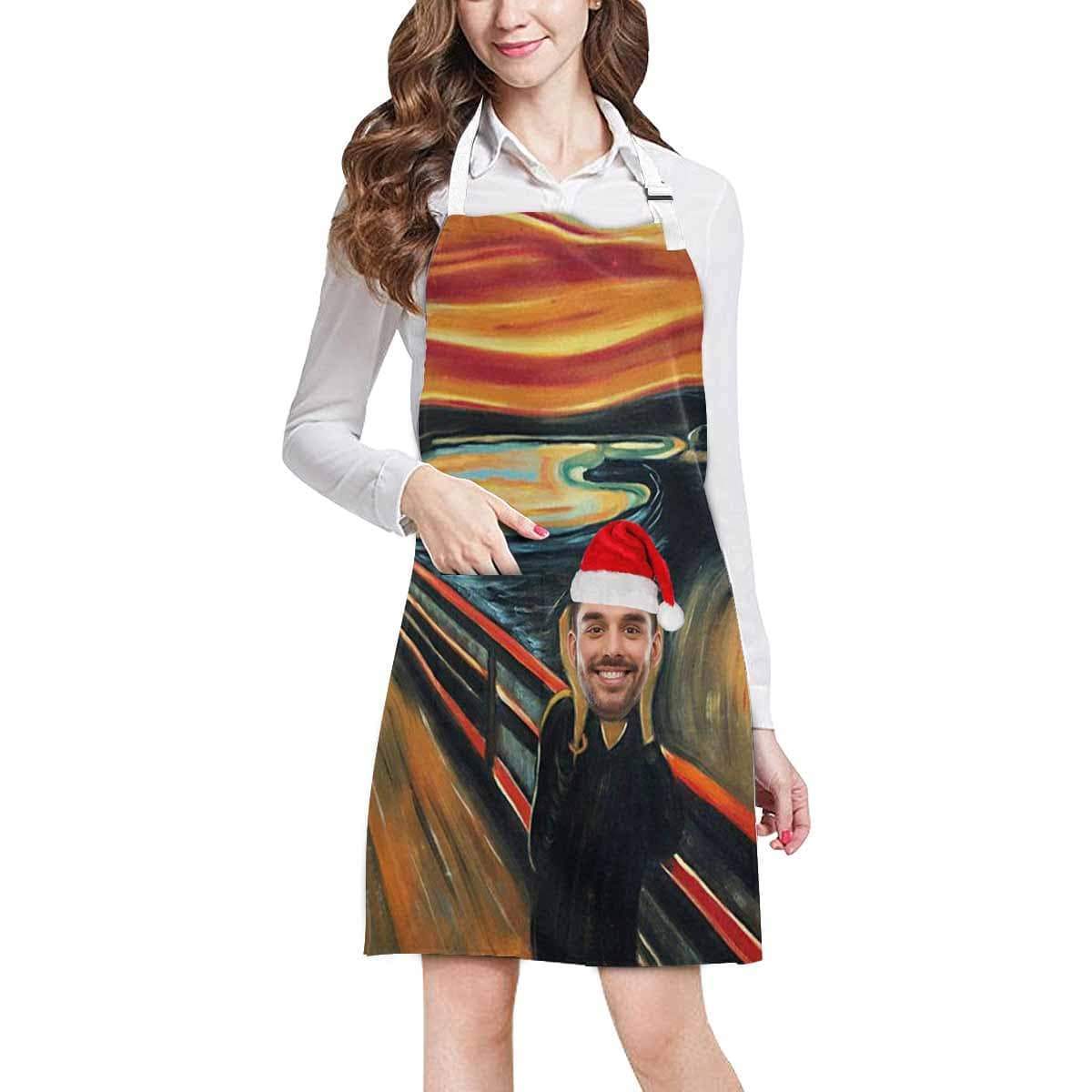 Custom Custom Face Christmas StopListening All Over Print Adjustable Apron - YesCustom