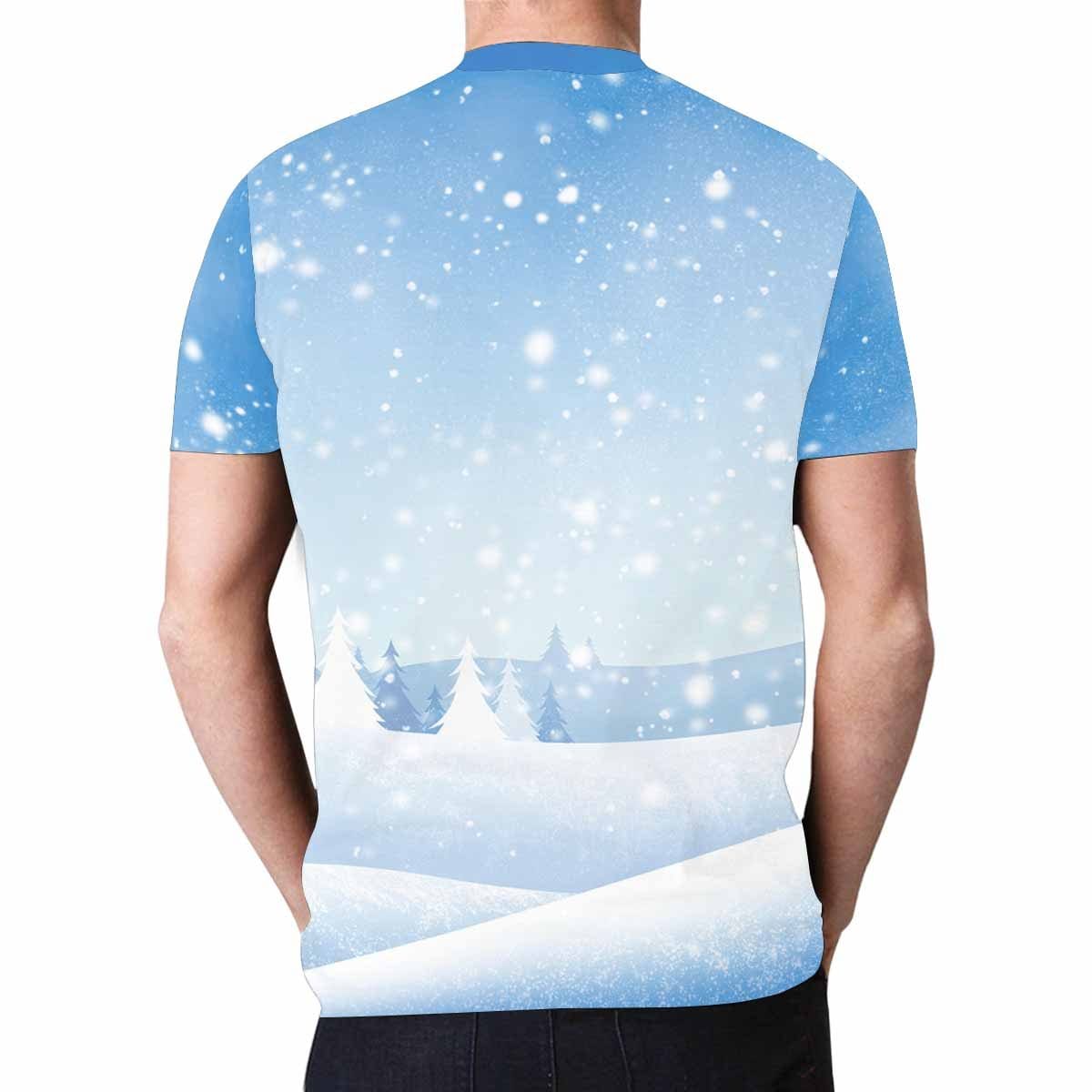 Custom Custom Face Christmas Tee Dog Brother Men's All Over Print T-shirt Unique Photo Shirts Gift for Him - YesCustom