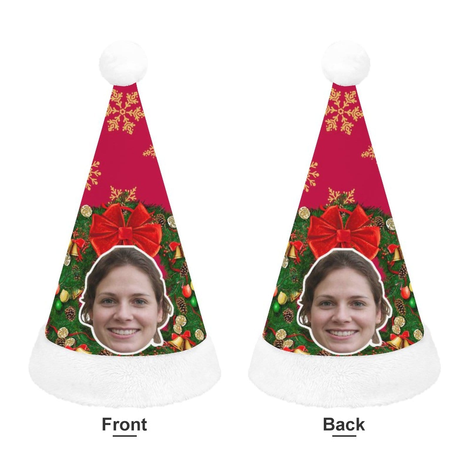Custom Custom Face Christmas Tree Gift Christmas Hat - YesCustom