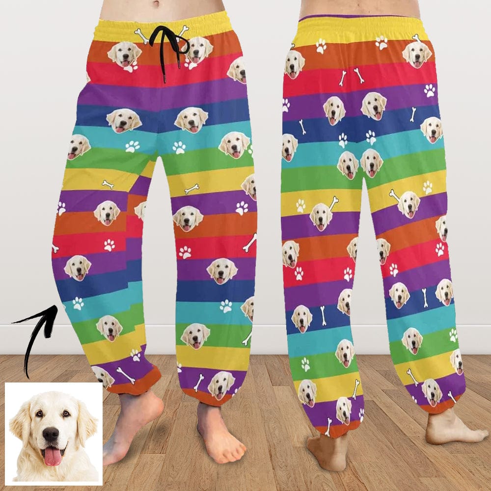 Custom Custom Face Colorful Unisex All Over Print Harem Pants - YesCustom