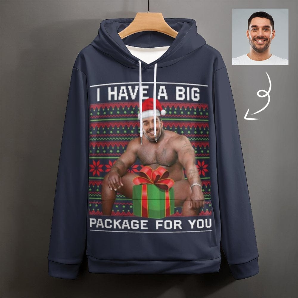 Custom Custom Face Cool Hoodie Designs Christmas Gift for You Large Size Personalized Face Unisex Loose Hoodie Custom Top Outfits - YesCustom