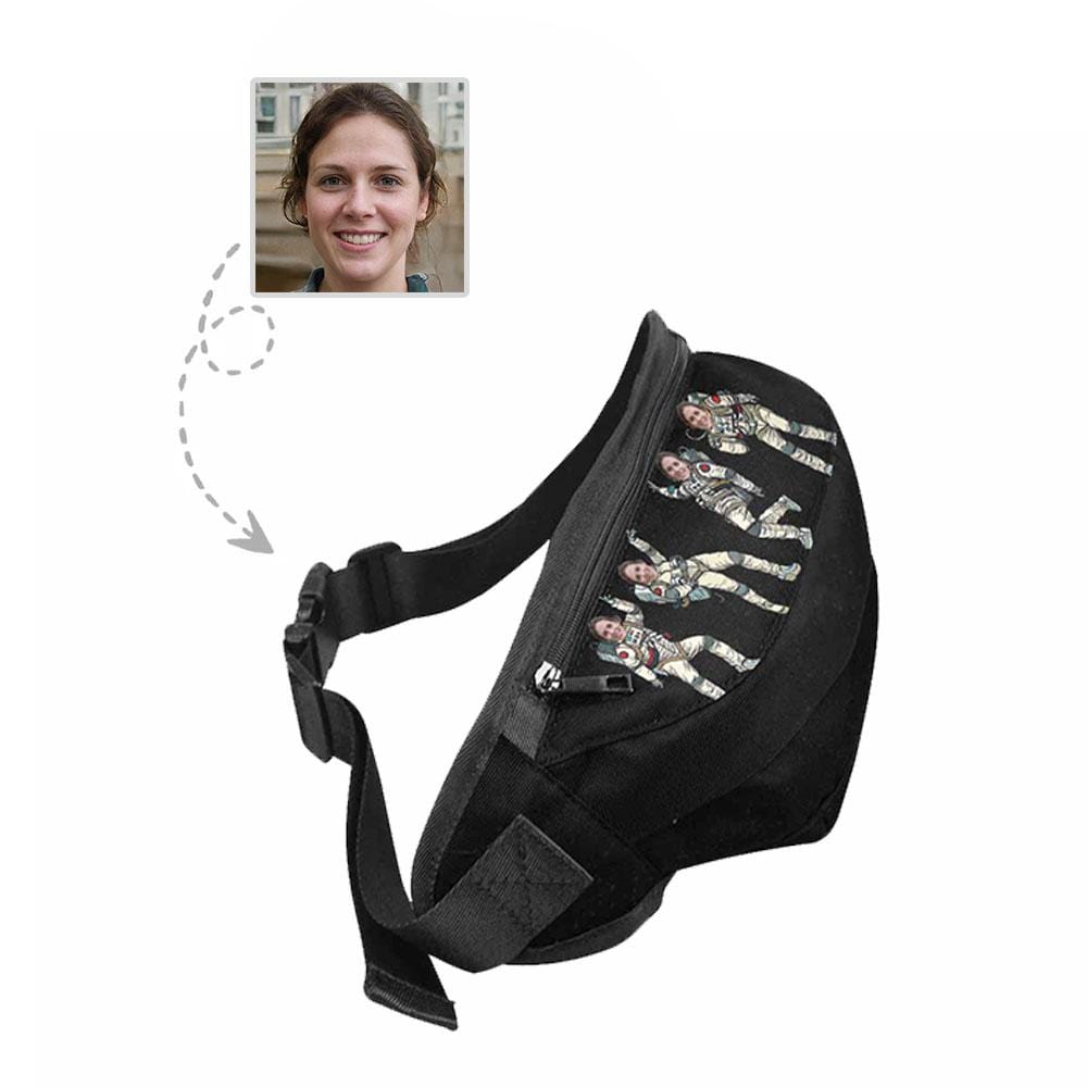 Custom Custom Face Cute Astronaut Waist Bag - YesCustom