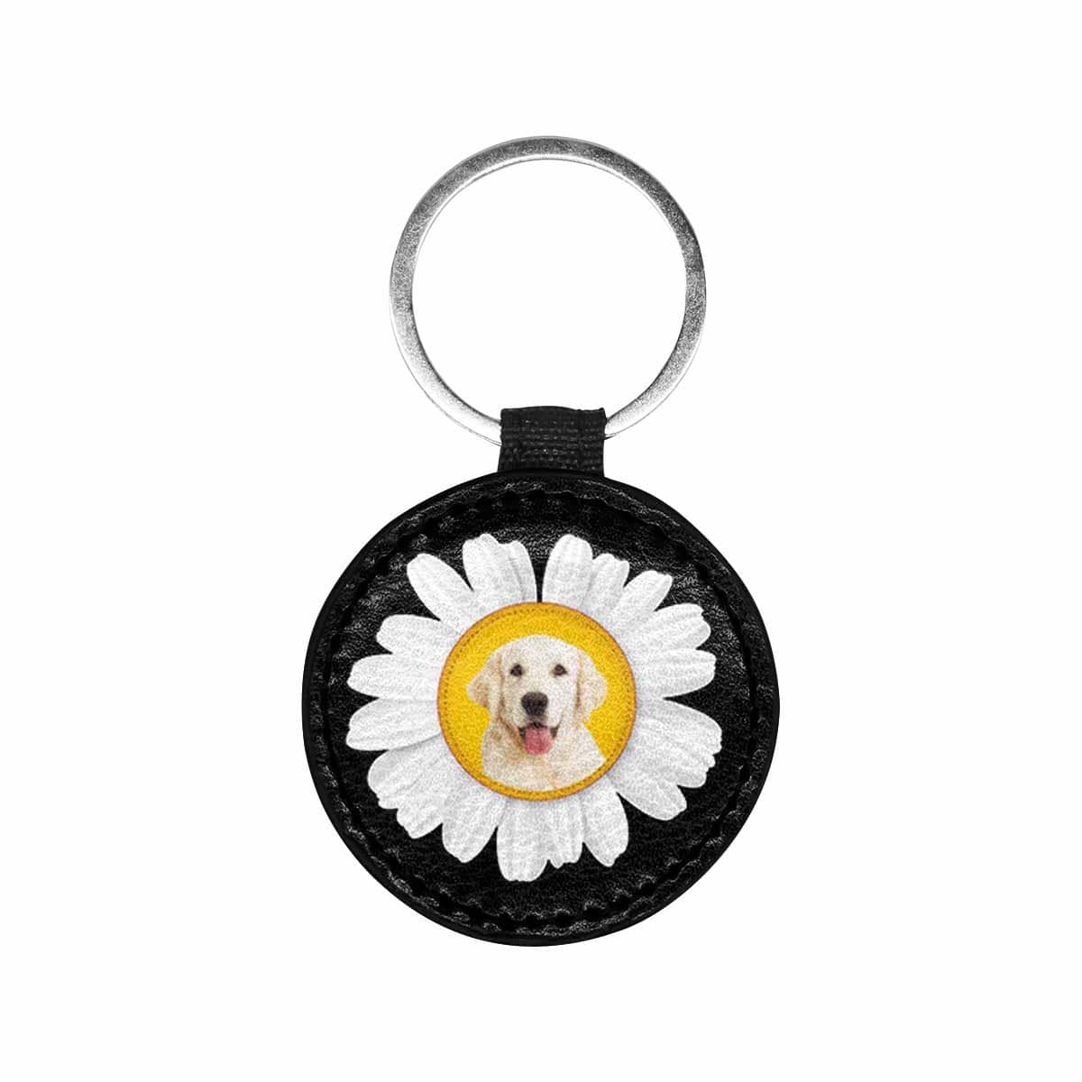 Custom Custom Face Daisy Round Pet ID Tag - YesCustom