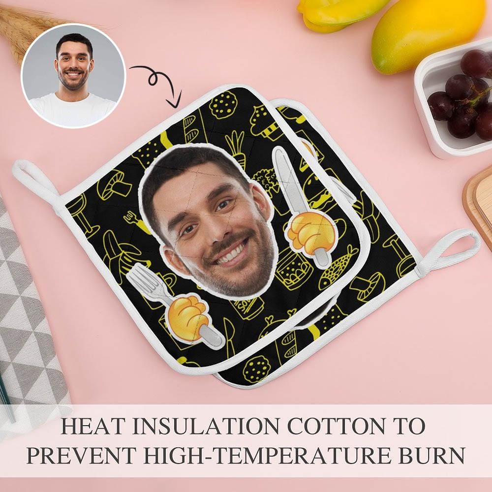 Custom Custom Face Dinner Pot Holders Sets - YesCustom