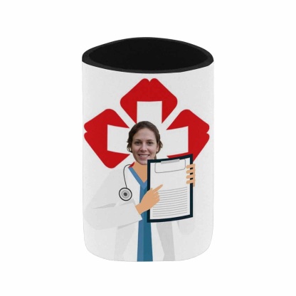 Custom Custom Face Doctor Koozies Personalized Funny Face Can Cooler Neoprene Non Slip for Beer Cans and Bottles - YesCustom