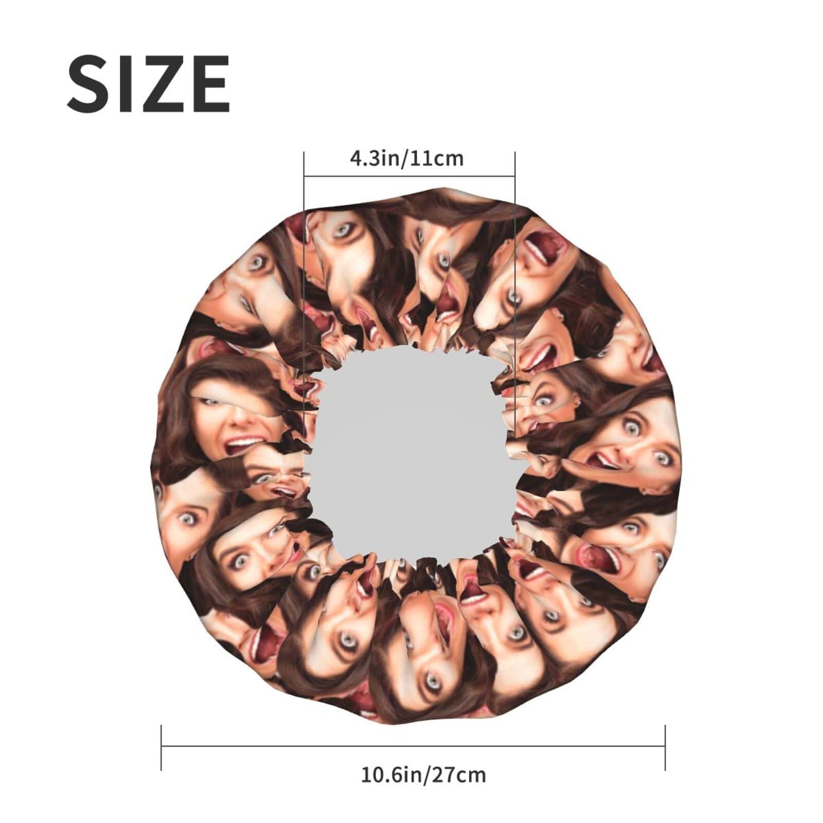 Custom Custom Face Double Layer Waterproof Hat Women's Shower Cap - YesCustom