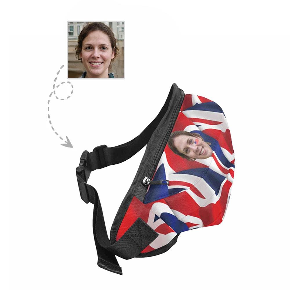 Custom Custom Face Fashion Line Waist Bag - YesCustom