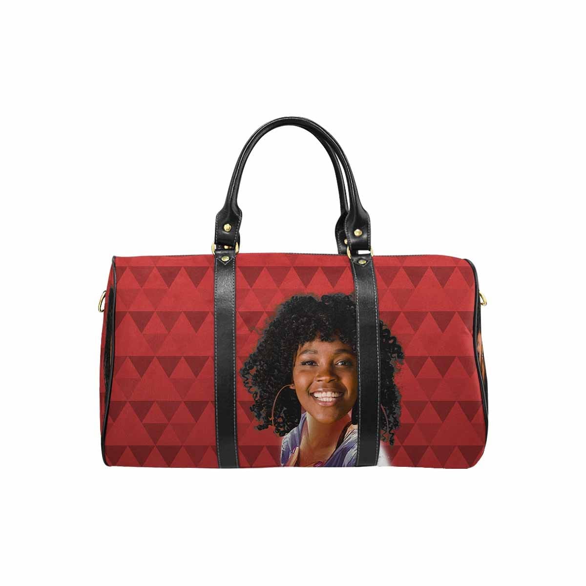 Custom Custom Face Fashion Red Travel Bag - YesCustom