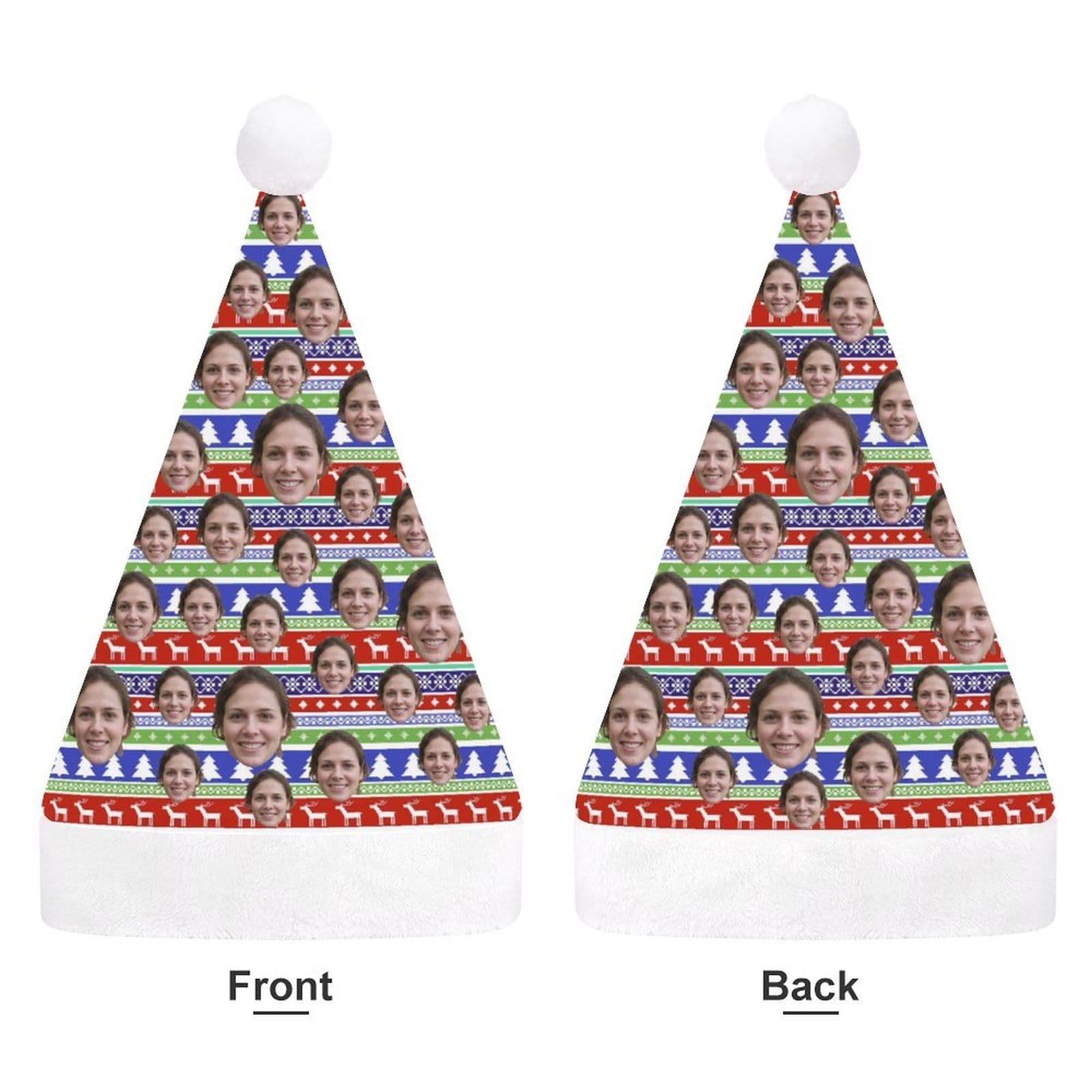Custom Custom Face Festival Gift Christmas Hat - YesCustom