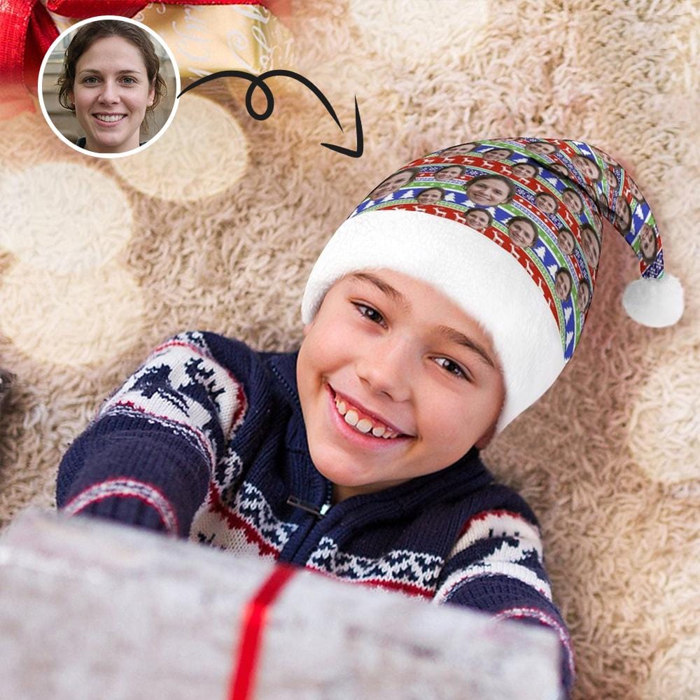 Custom Custom Face Festival Gift Christmas Hat - YesCustom