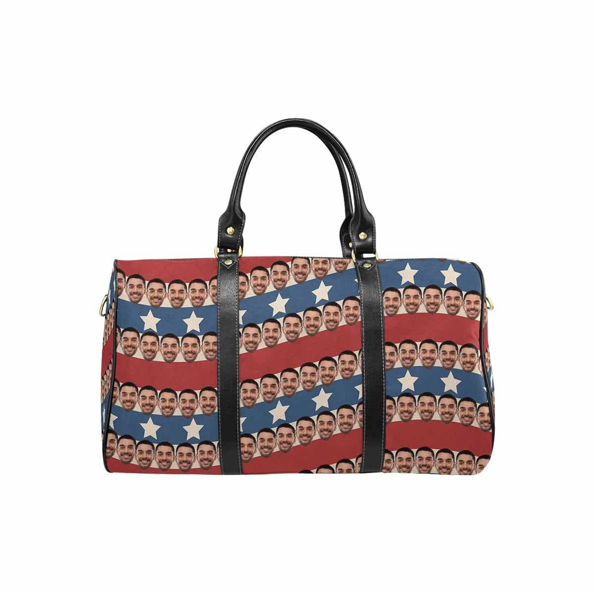 Custom Custom Face Flag Pentagram Travel Bag - YesCustom