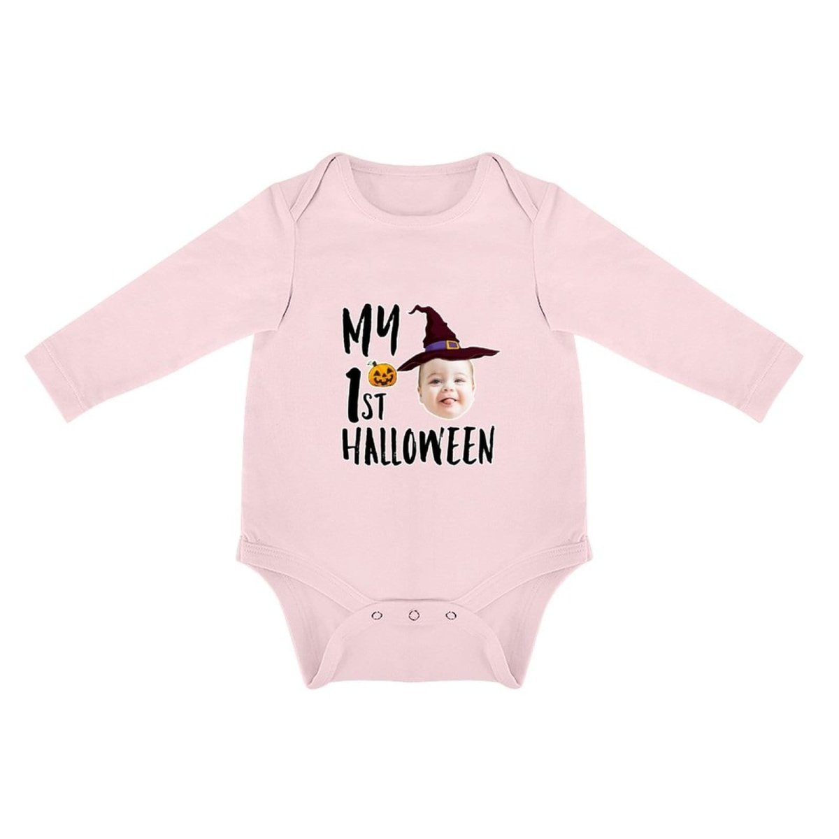 Custom Custom Face Halloween Gift Bubble Romper Personalized Triangular Baby Jumpsuit Bubble - YesCustom