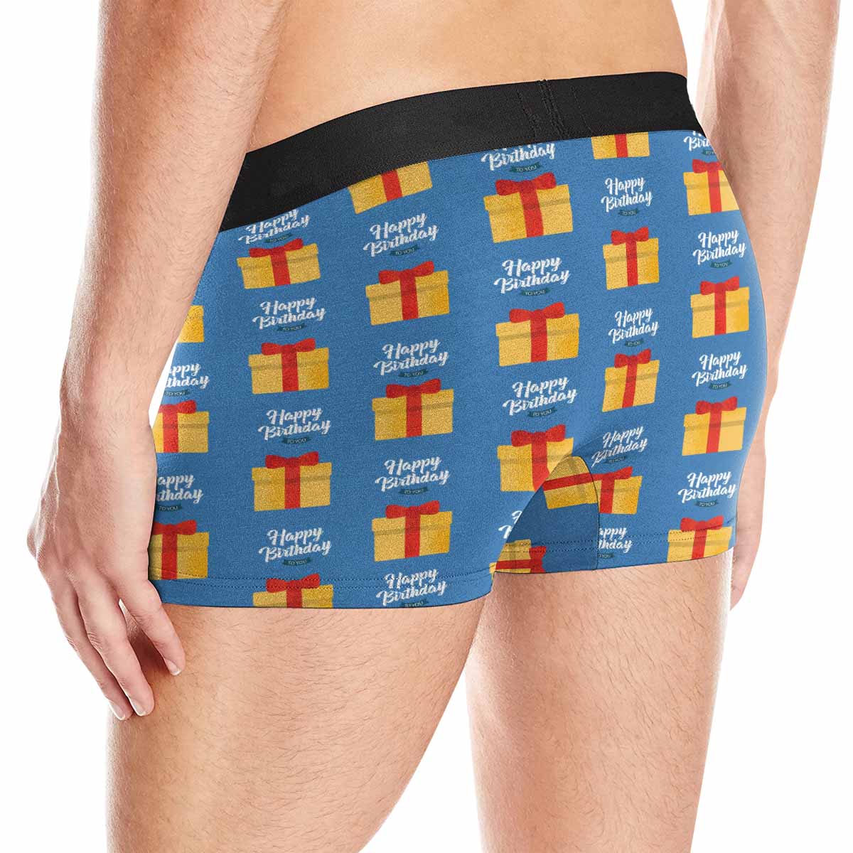 Custom Custom Face Happy Birthday Men's All-Over Print Boxer Briefs Peronalized Underwear with Photo Gift for Boyfriend/Husband - YesCustom
