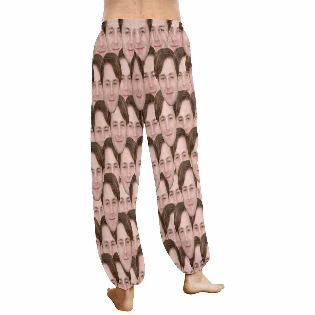 Custom Custom Face Harem Pants Seamless Unisex All Over Print Personalized Yoga Pants - YesCustom