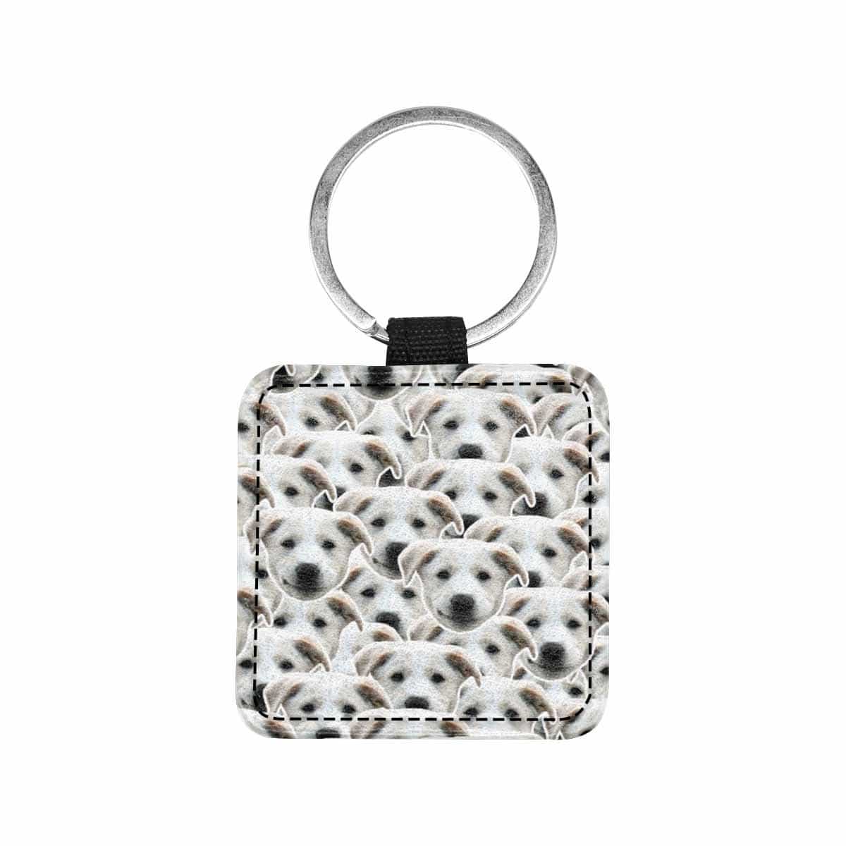 Custom Custom Face Heart Flag Square Pet ID Tag - YesCustom