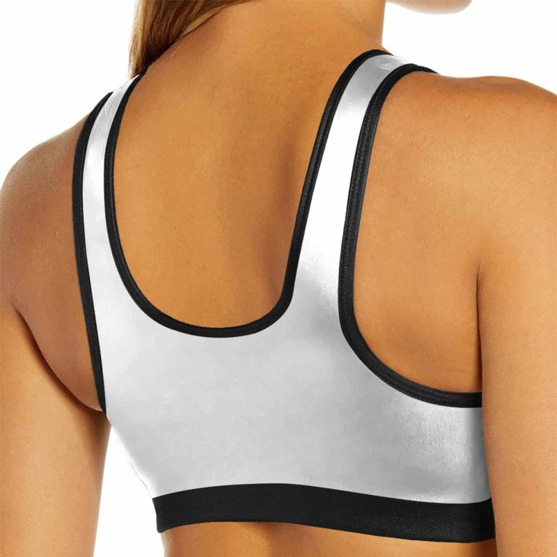 Custom Custom Face I Love My Boyfriend Sports Bra Personalized Women's All Over Print Yoga Sports Bra - YesCustom