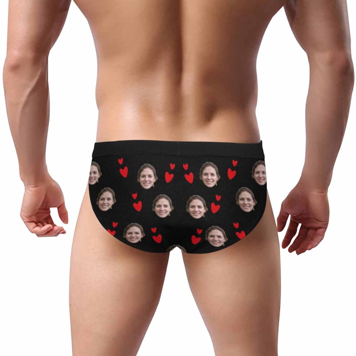 Custom Custom Face It's Mine Men's Mid Rise Briefs Put Your Face on Personalized Underwear Unique Valentine's Day Gift - YesCustom