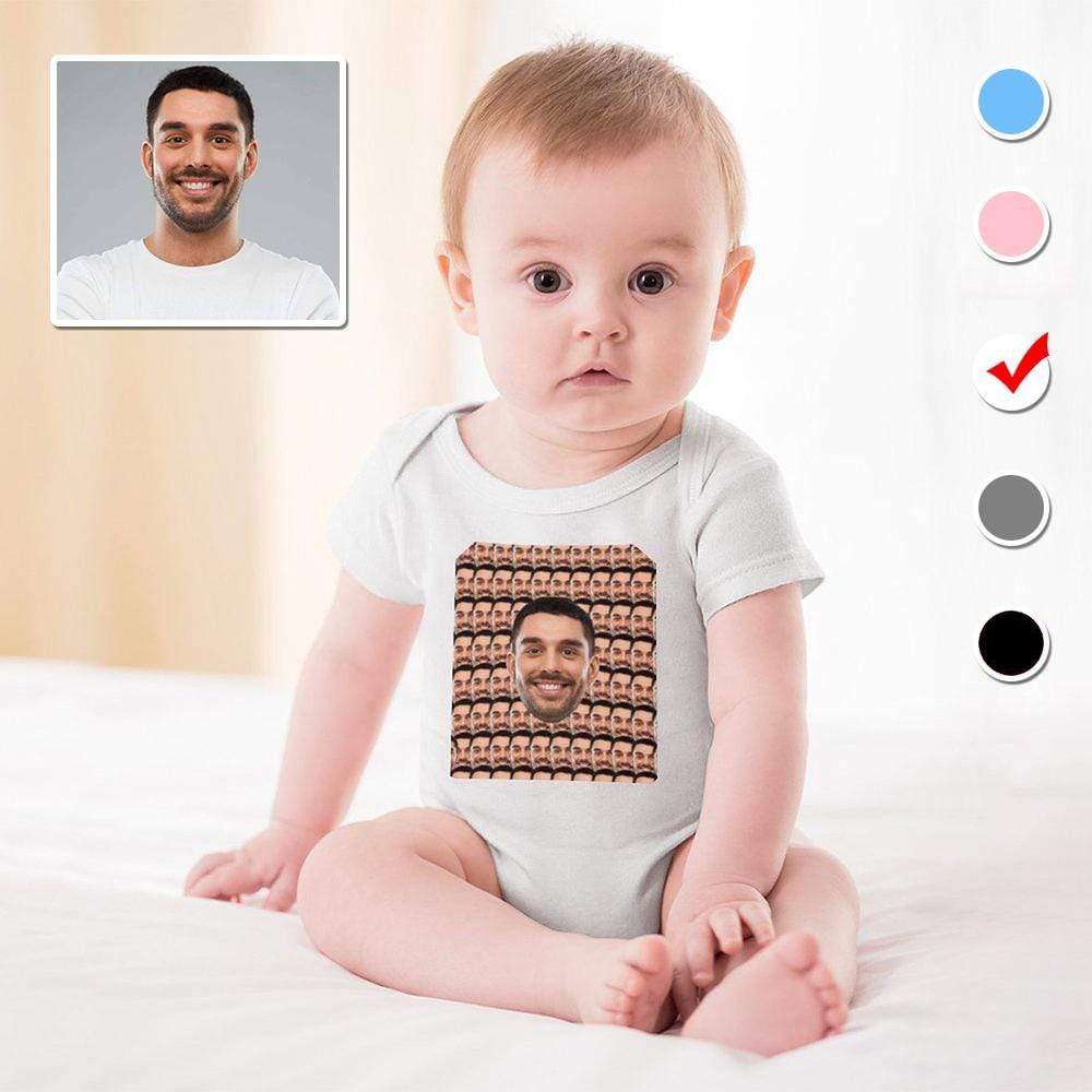 Custom #For 3M-2T Custom Face My Darling Bubble Romper Baby Jumpsuit Personalized Newborn Baby Bodysuit Girls Boys - YesCustom
