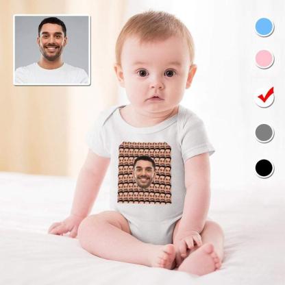 Custom #For 3M-2T Custom Face My Darling Bubble Romper Baby Jumpsuit Personalized Newborn Baby Bodysuit Girls Boys - YesCustom