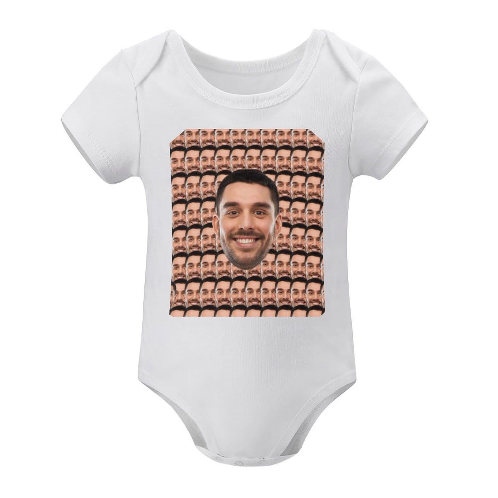 Custom #For 3M-2T Custom Face My Darling Bubble Romper Baby Jumpsuit Personalized Newborn Baby Bodysuit Girls Boys - YesCustom