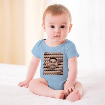 Custom #For 3M-2T Custom Face My Darling Bubble Romper Baby Jumpsuit Personalized Newborn Baby Bodysuit Girls Boys - YesCustom