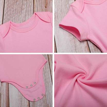 Custom #For 3M-2T Custom Face My King Bubble Romper Newborn Baby Jumpsuit Personalized Girls Boys Baby Bodysuit - YesCustom