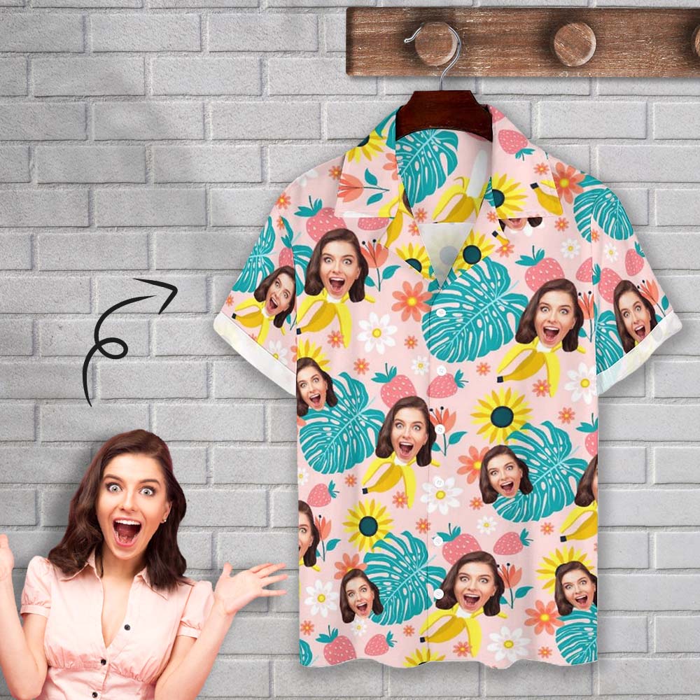 Fruit Flower Create Your Own Hawaiian Shirt for Husband or Boyfriend