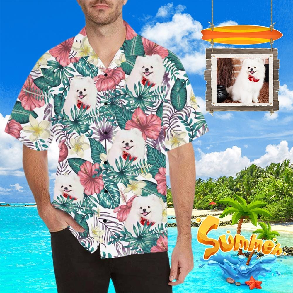hawaiian shirt with face