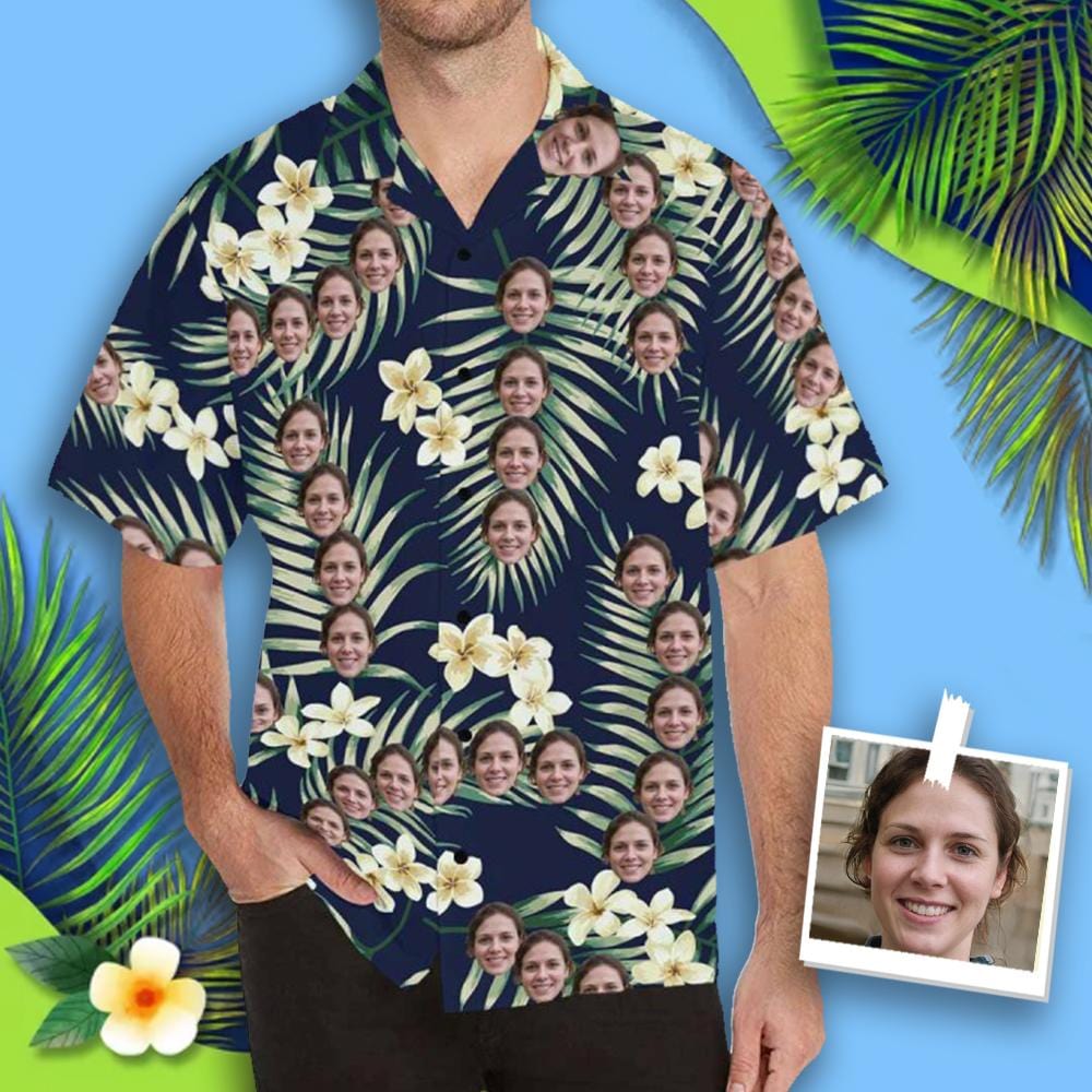 hawaiian shirt with face