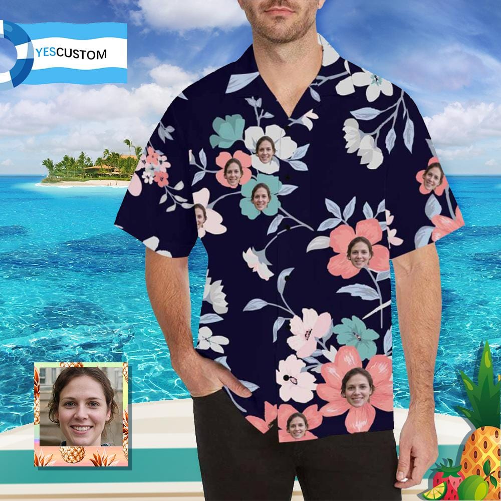 custom face hawaiian shirt