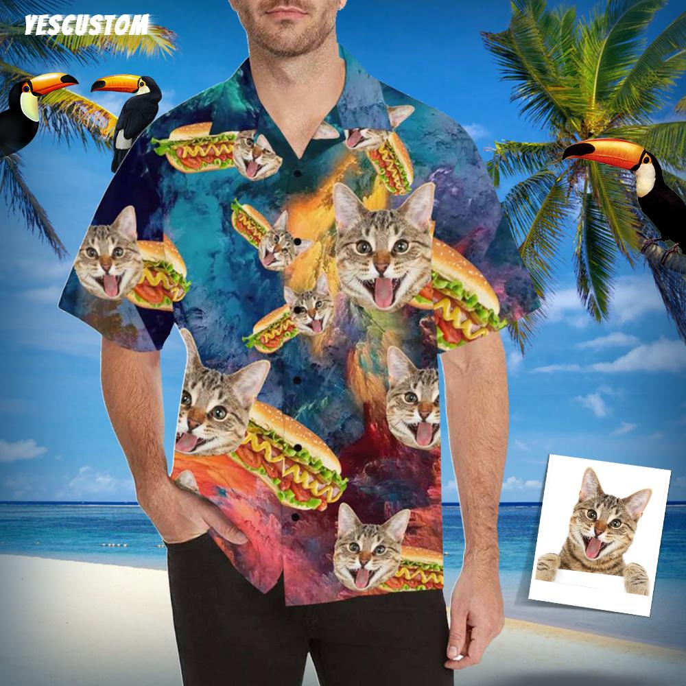 hawaiian shirt with face