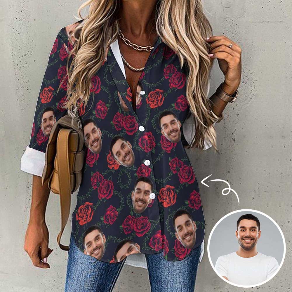Face Rose Hawaiian Shirt