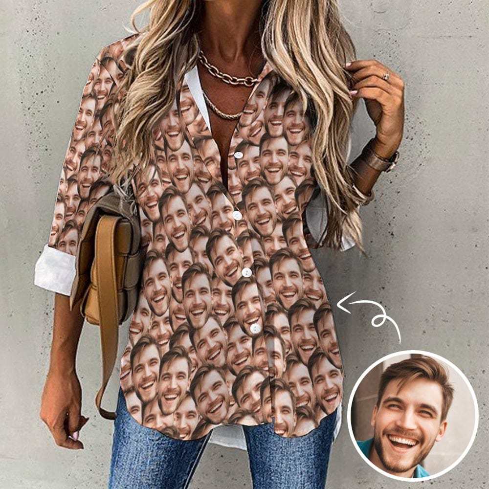 Face Seamless Hawaiian Shirt