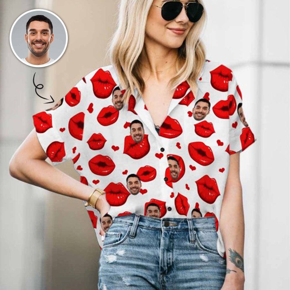  Love Heart Women's Hawaiian Shirts