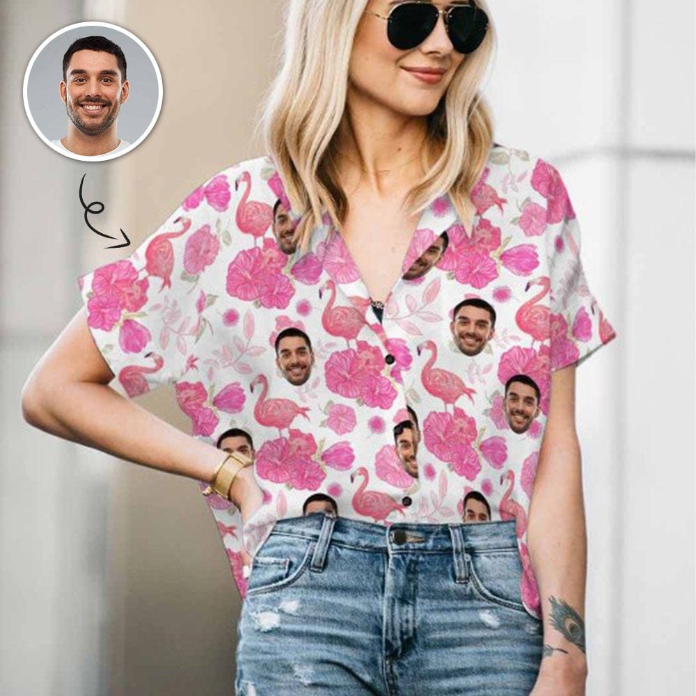 Pink Pattern Women's Hawaiian Shirts