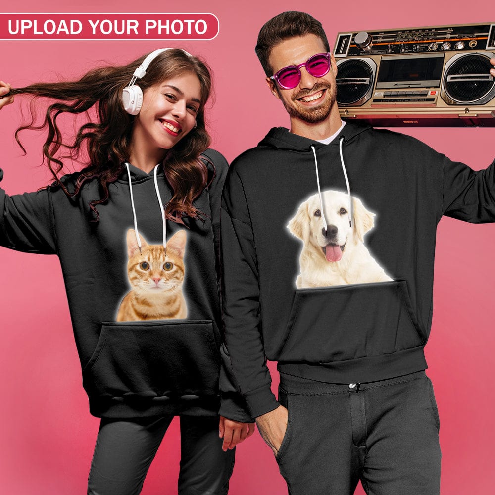 Black Hoodie with Design