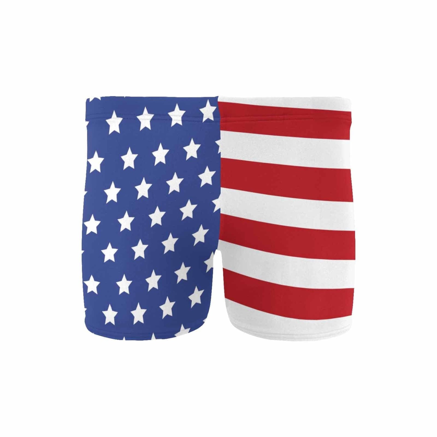 Custom #Independence Day#American Flag Men's Athletic Swim Jammers Quick Dry Waterproof Compression Square Leg Swim Briefs Swimsuit - YesCustom