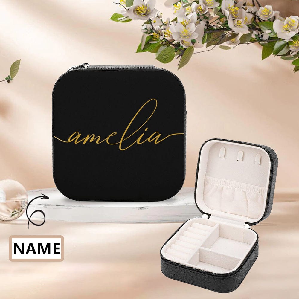 Custom Your Name Jewelry Storage Box Jewelry Decorative Trinket Case