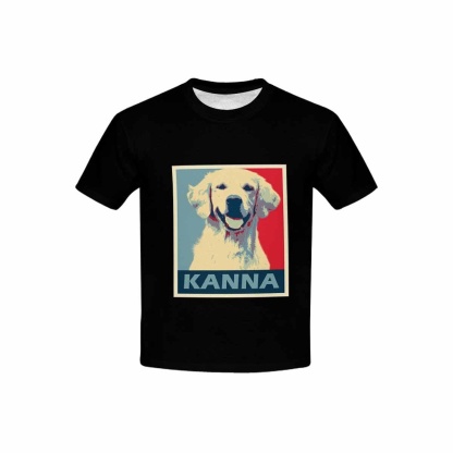 Custom #6-15Y Custom Photo&Name My Pets Kid's All Over Print T-shirt - YesCustom