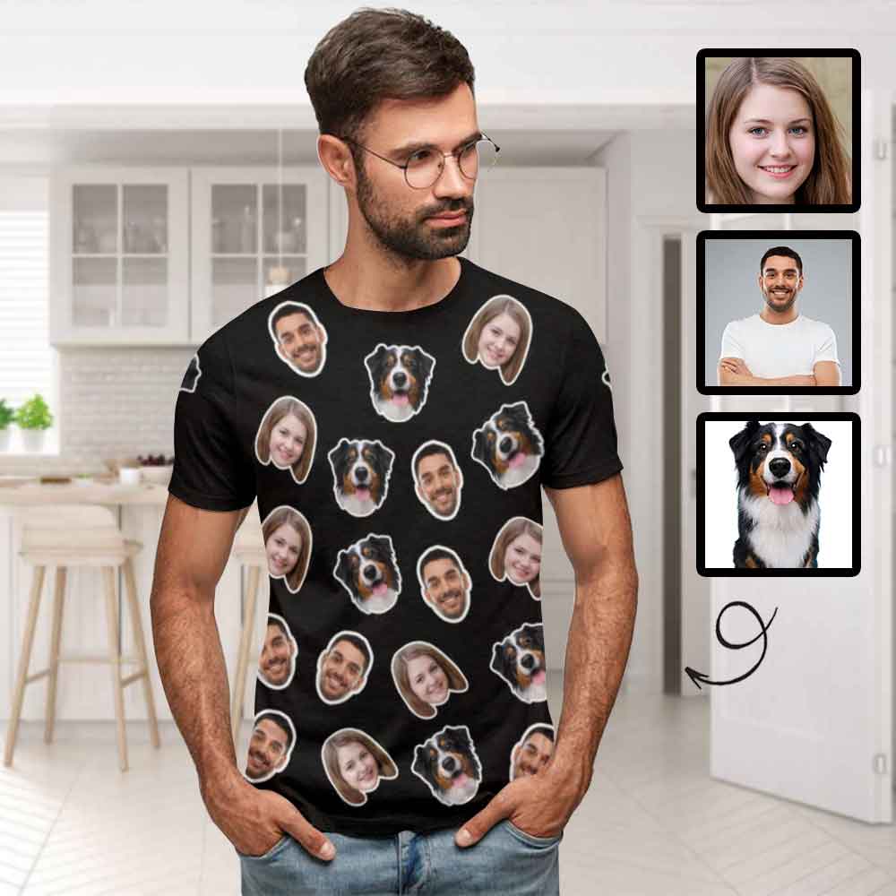 Custom Poppy Face Tee Men's Design Your Own Personalized Shirts
