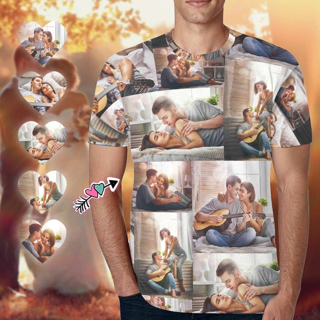 Custom Shirts with Photo Personalized The Memories Men's All Over Tee