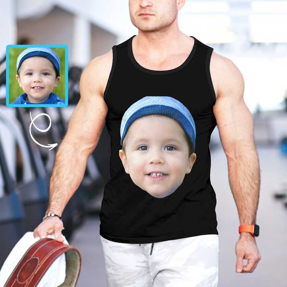 Tank Tops for Printing Custom Face Personalized Men's Print Tank Top